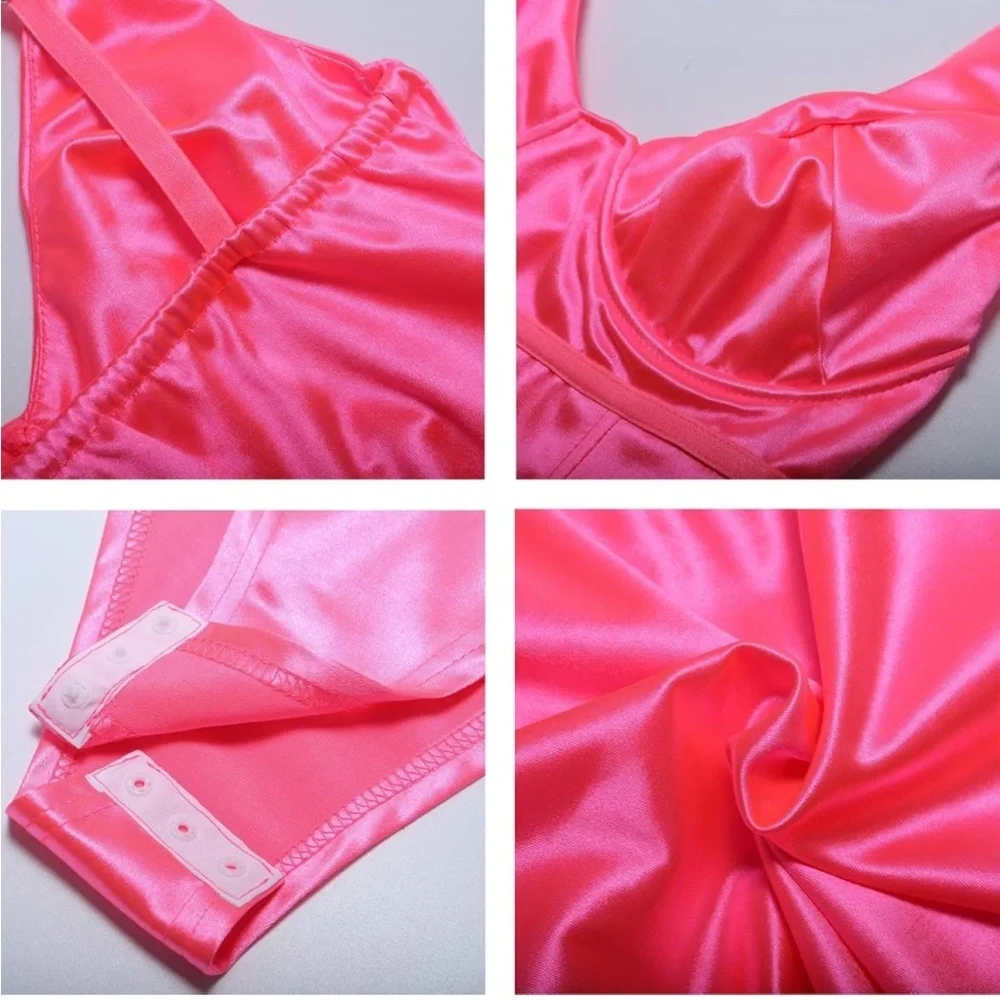 💗 *NWOT* SHEIN‎ - Women’s Satin Bodysuit - Picture 2 of 9